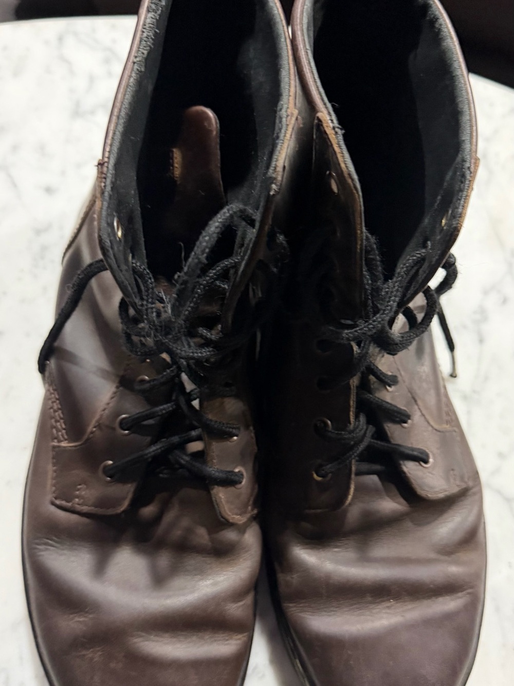 Dr. Martens Dark Brown Leather Lace-Up Boots